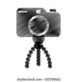 photo camera pictures tripod icon vector illustration eps 10