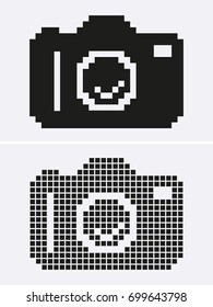 Photo or Camera pixel. Vector digital Icon for design