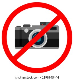 photo camera is prohibited