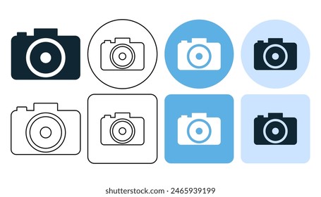 photo camera sign icon symbol ui and ux design, glyphs and stroke line icon	