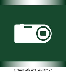 Photo camera sign icon, vector illustration. Flat design style 
