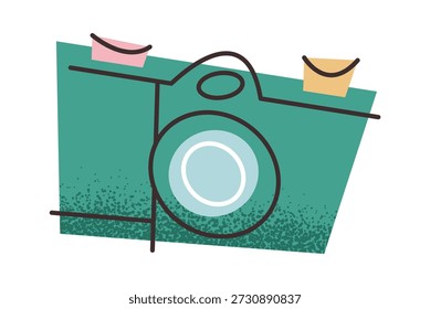Cámara de fotos dispositivo turístico pegatina