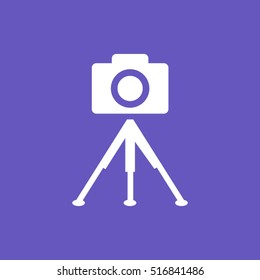photo camera. tripod.