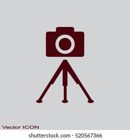photo camera. tripod.