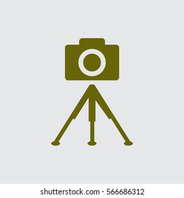 photo camera. tripod.