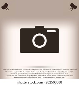 photo camera vectoe icon