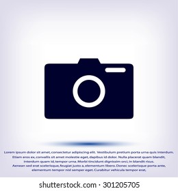 photo camera vectoe icon