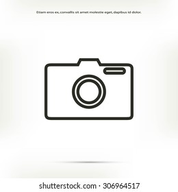photo camera vectoe icon