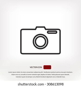 photo camera vectoe icon