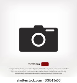photo camera vectoe icon