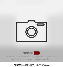 photo camera vectoe icon