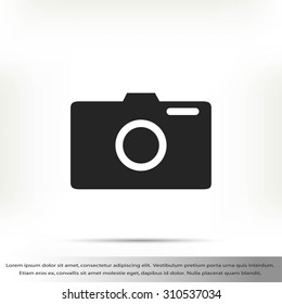 photo camera vectoe icon