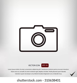photo camera vectoe icon