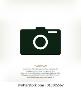 photo camera vectoe icon