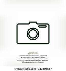 photo camera vectoe icon