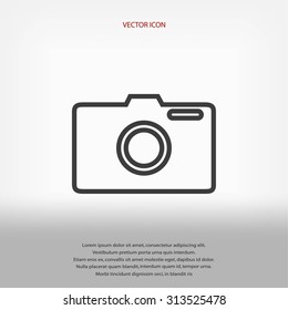 photo camera vectoe icon
