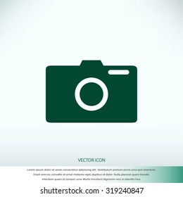 photo camera vectoe icon