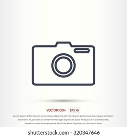 photo camera vectoe icon