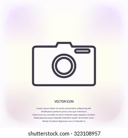 photo camera vectoe icon
