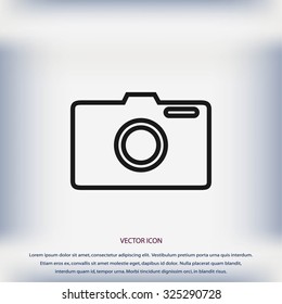 photo camera vectoe icon
