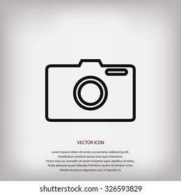 photo camera vectoe icon