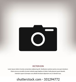 photo camera vectoe icon