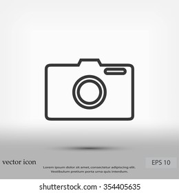 photo camera vectoe icon