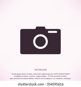 photo camera vectoe icon