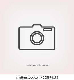 photo camera vectoe icon