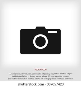 photo camera vectoe icon