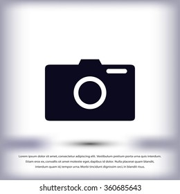 photo camera vectoe icon