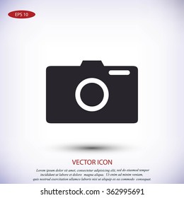 photo camera vectoe icon
