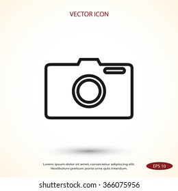 photo camera vectoe icon