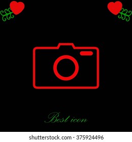 photo camera vectoe icon