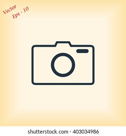 photo camera vectoe icon