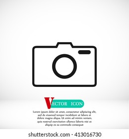 photo camera vectoe icon