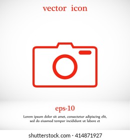 photo camera vectoe icon