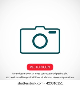 photo camera vectoe icon