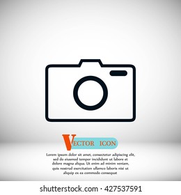 photo camera vectoe icon