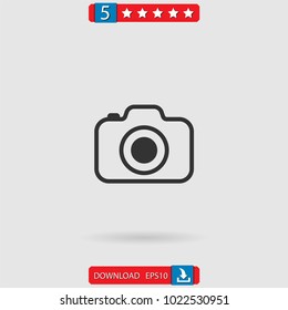 photo camera vector icon