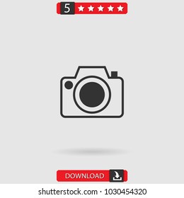 photo camera vector icon