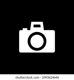 Photo camera vector icon