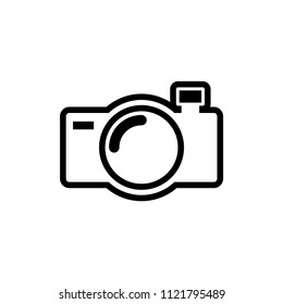 Photo camera vector icon
