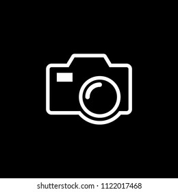 Photo camera vector icon