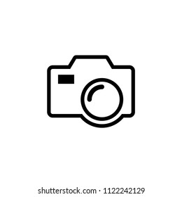 Photo camera vector icon