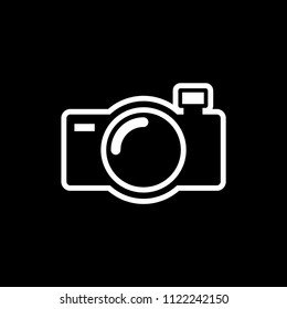 Photo camera vector icon