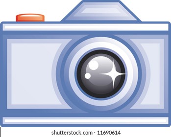 Photo camera vector icon