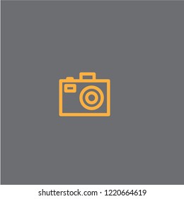 Photo camera vector icon