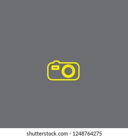 Photo camera vector icon 