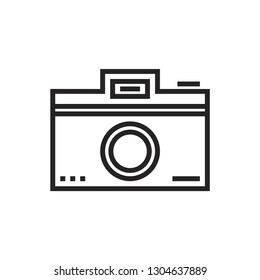 Photo camera vector icon